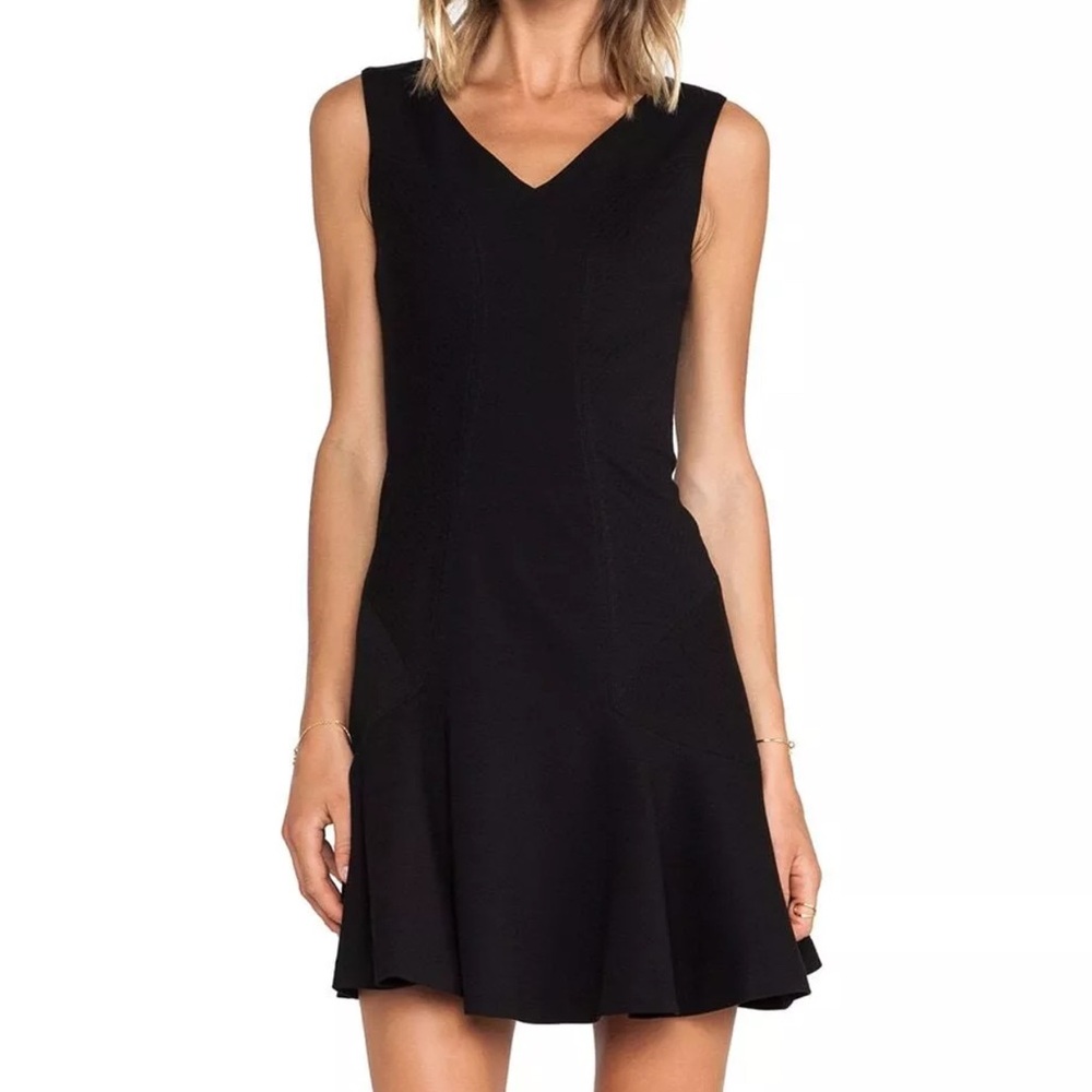 Diane von Furstenberg Carla Dress Fit And Flair Black Size 10